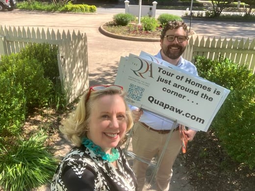 Hunter with Tour Signs