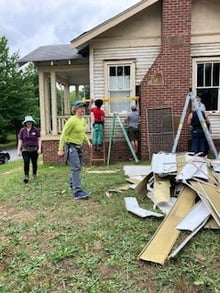 Workshop Siding Removal